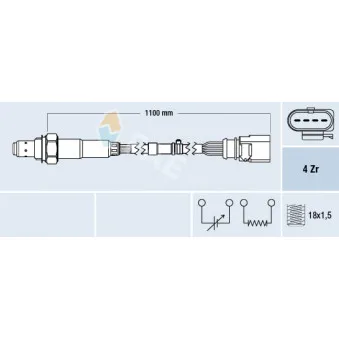 Sonde lambda FAE 77702