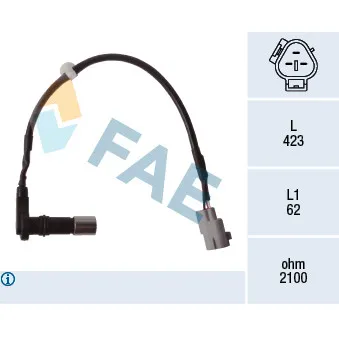 Capteur d'angle, vilebrequin FAE 79532