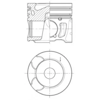 Piston KOLBENSCHMIDT 41251610