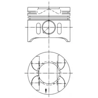 Piston KOLBENSCHMIDT 41882610