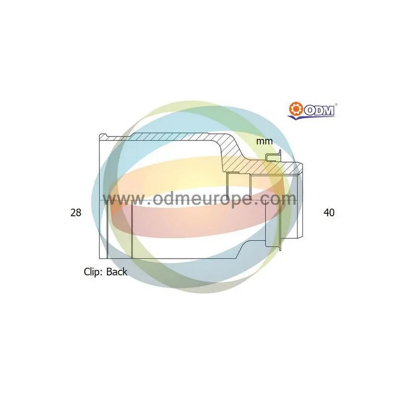 Embout de cardan avant (kit de réparation) ODM-MULTIPARTS 14-216114