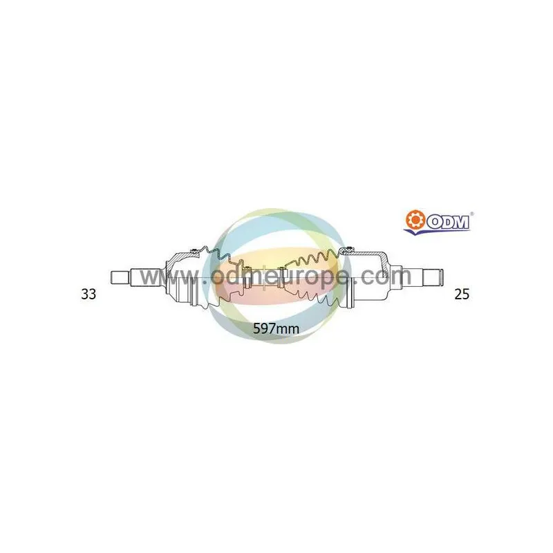 Arbre de transmission ODM-MULTIPARTS 18-001600