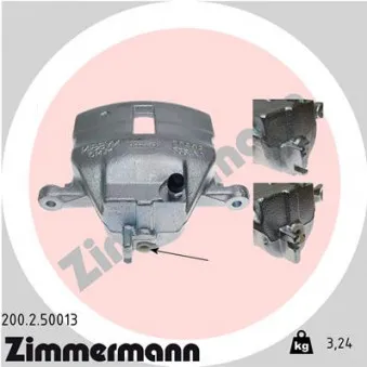 Étrier de frein avant droit ZIMMERMANN 200.2.50013