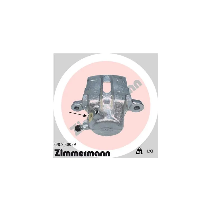 Étrier de frein avant droit ZIMMERMANN 370.2.50039