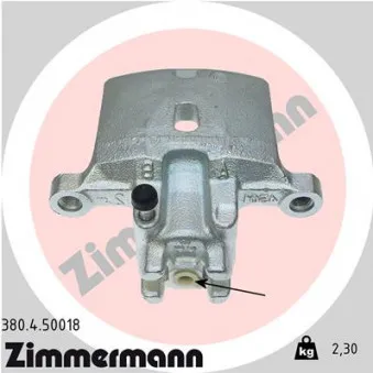 Étrier de frein arrière droit ZIMMERMANN 380.4.50018