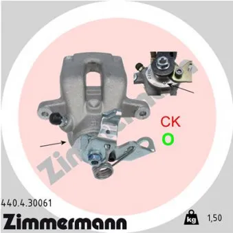 Étrier de frein arrière droit ZIMMERMANN 440.4.30061