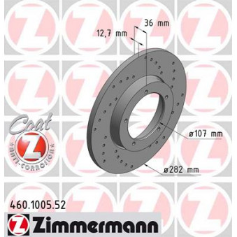 Jeu de 2 disques de frein avant ZIMMERMANN 460.1005.52