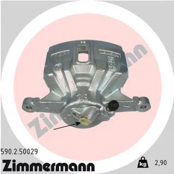 Étrier de frein avant droit ZIMMERMANN 590.2.50029