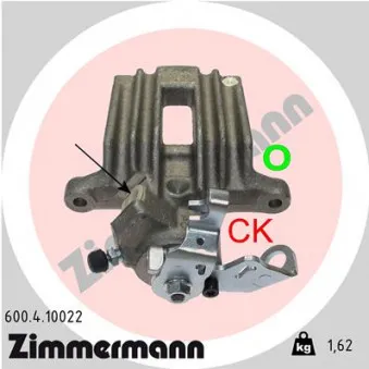 Étrier de frein arrière droit ZIMMERMANN 600.4.10022