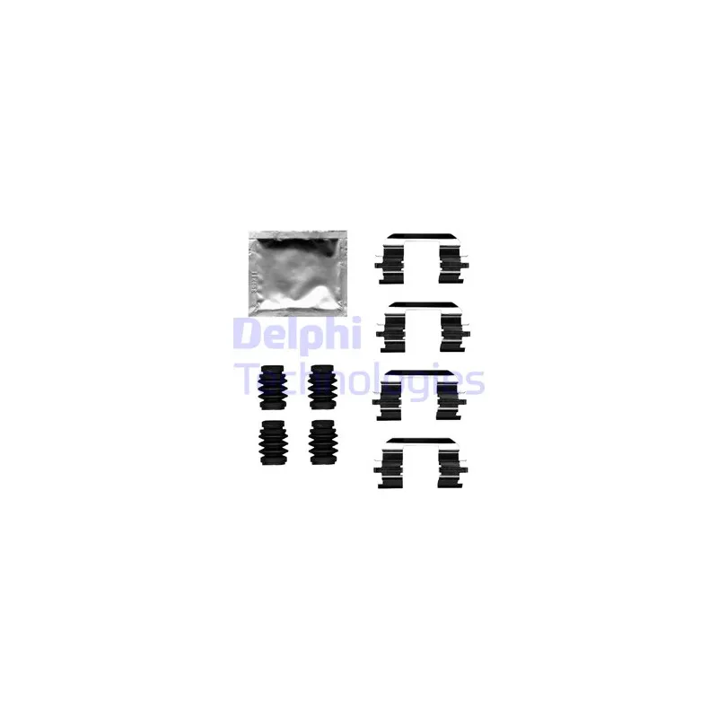 Kit d'accessoires, plaquette de frein à disque DELPHI LX0686