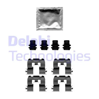 Kit d'accessoires, plaquette de frein à disque DELPHI LX0690