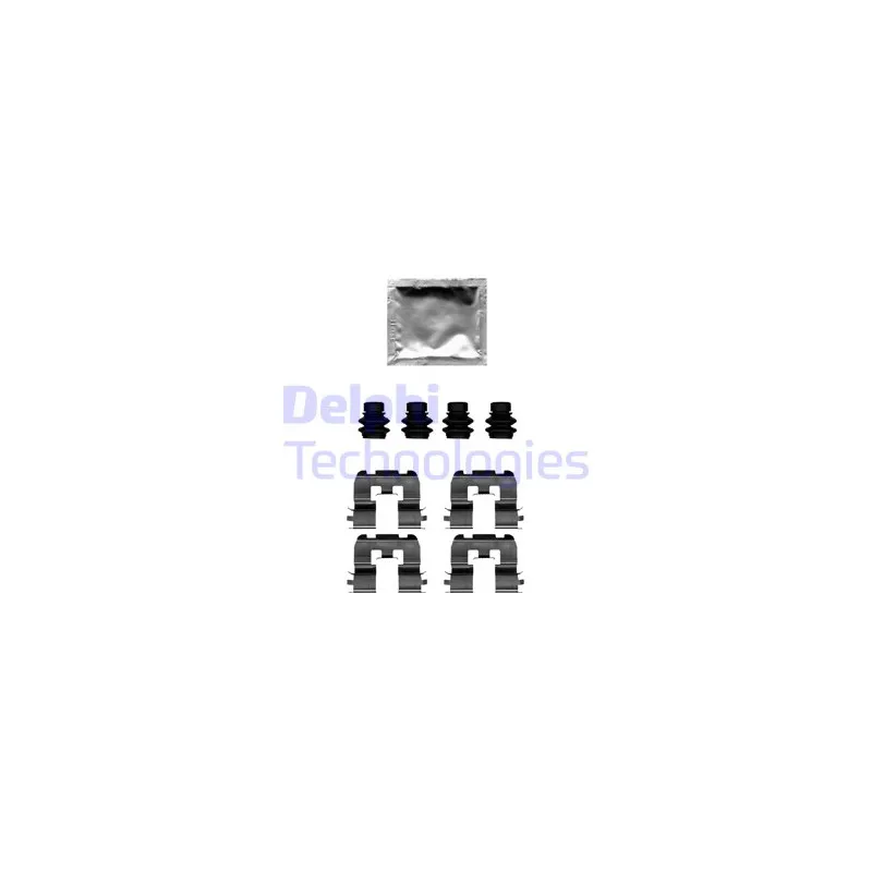 Kit d'accessoires, plaquette de frein à disque DELPHI LX0690