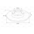 Jeu de 2 disques de frein arrière VALEO 186593 - Visuel 2