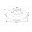 Jeu de 2 disques de frein arrière VALEO 197599 - Visuel 2