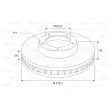Jeu de 2 disques de frein avant VALEO 197616 - Visuel 2