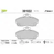 Jeu de 4 plaquettes de frein avant VALEO 301022 - Visuel 1