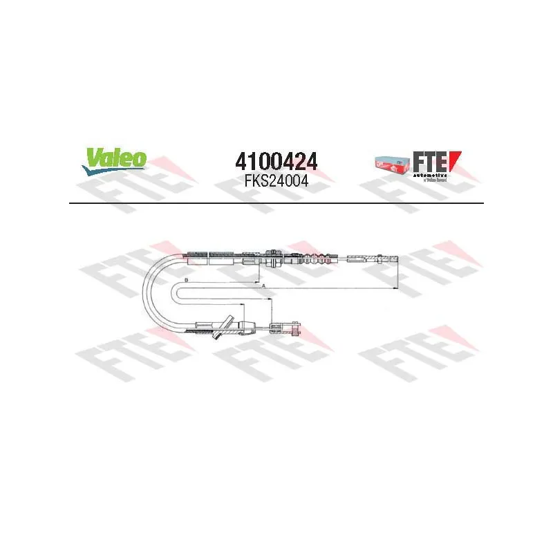 Tirette à câble, commande d'embrayage VALEO 4100424