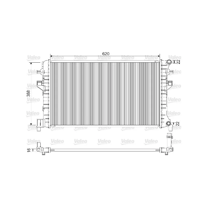 Radiateur, refroidissement du moteur VALEO 733121