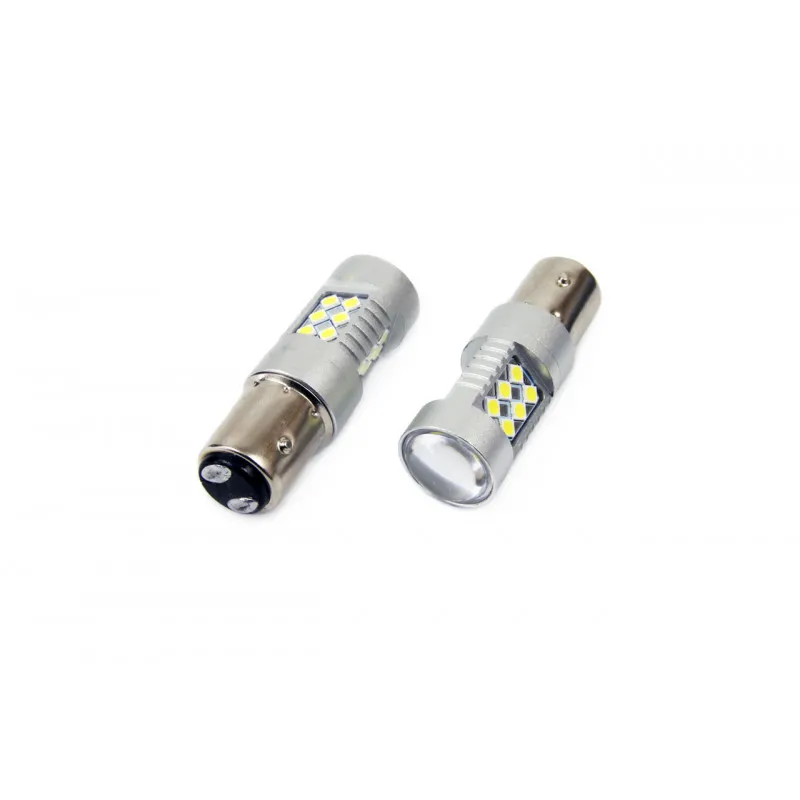 LED CANBUS 24SMD 3030 1157 (P21 / 5W) Blanc 12V / 24V AMIO 01438