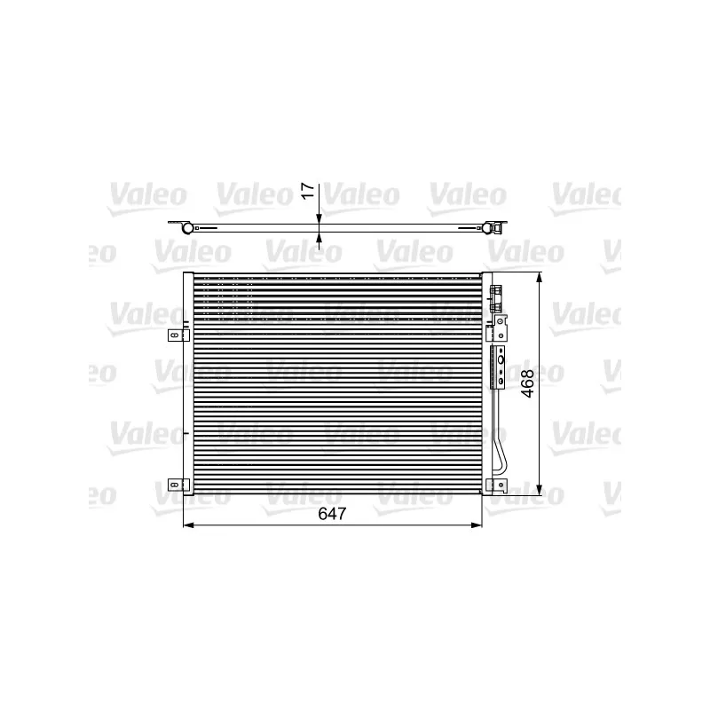 Condenseur, climatisation VALEO 814086