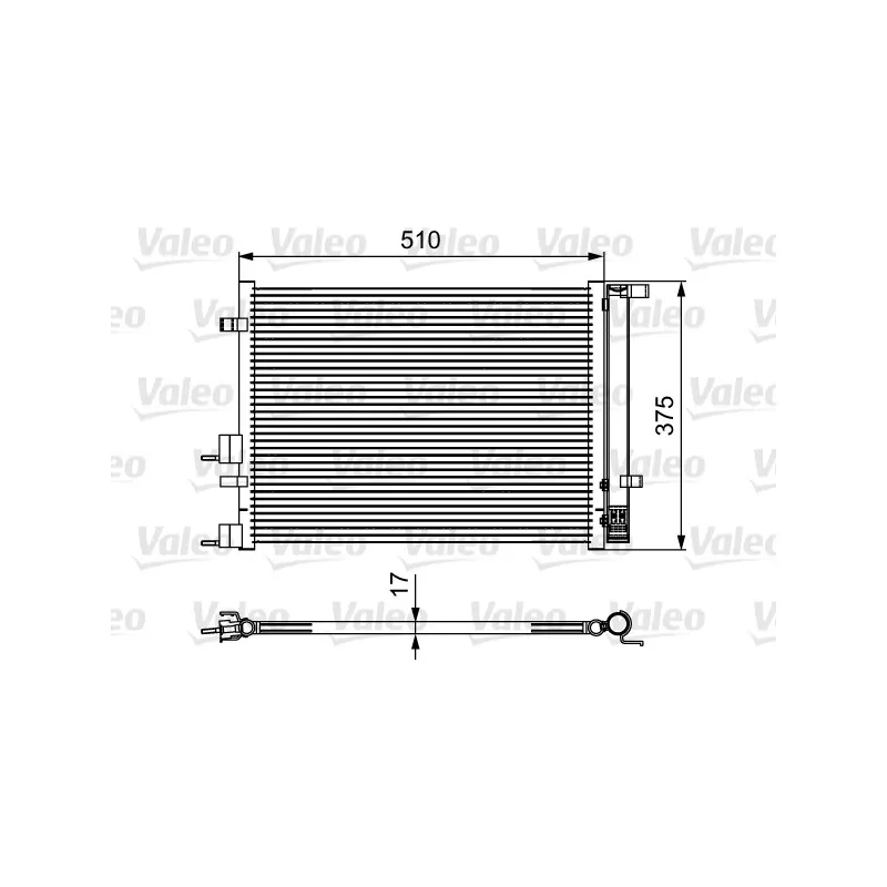 Condenseur, climatisation VALEO 814435