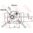 Cylindre de roue TRW BWF152 - Visuel 2