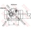 Cylindre de roue TRW BWF159 - Visuel 2