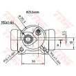 Cylindre de roue TRW BWF160 - Visuel 2