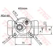 Cylindre de roue TRW BWF168 - Visuel 2