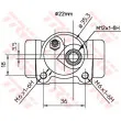 Cylindre de roue TRW BWH115 - Visuel 2