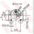 Cylindre de roue TRW BWH134 - Visuel 2