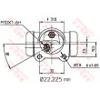 Cylindre de roue TRW BWH136 - Visuel 2