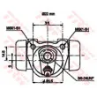 Cylindre de roue TRW BWH175 - Visuel 2