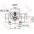 Cylindre de roue TRW BWH376 - Visuel 2