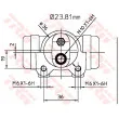 Cylindre de roue TRW BWK224 - Visuel 2