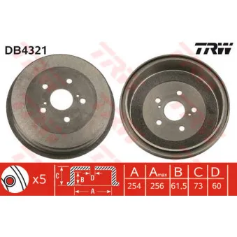 Tambour de frein TRW DB4321