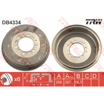 Tambour de frein TRW DB4334