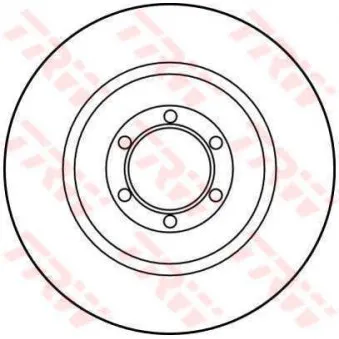 Jeu de 2 disques de frein arrière TRW DF1715