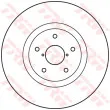 Jeu de 2 disques de frein avant TRW DF4949S - Visuel 2