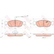 Jeu de 4 plaquettes de frein avant TRW GDB1104 - Visuel 1