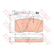 Jeu de 4 plaquettes de frein avant TRW GDB1191 - Visuel 3