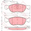 Jeu de 4 plaquettes de frein avant TRW GDB1387 - Visuel 1