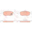 Jeu de 4 plaquettes de frein avant TRW GDB1443 - Visuel 1