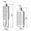 Jeu de joints-soufflets, direction MOOG K150018 - Visuel 1