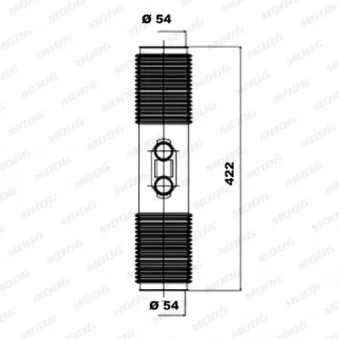 Jeu de joints-soufflets, direction MOOG K150057