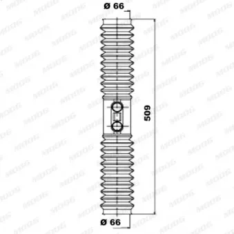 Jeu de joints-soufflets, direction MOOG K150064