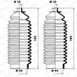 Jeu de joints-soufflets, direction MOOG K150076 - Visuel 1