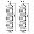 Jeu de joints-soufflets, direction MOOG K150109 - Visuel 1