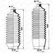 Jeu de joints-soufflets, direction MOOG K150156 - Visuel 2