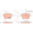 Jeu de 4 plaquettes de frein avant TRW GDB1651 - Visuel 1